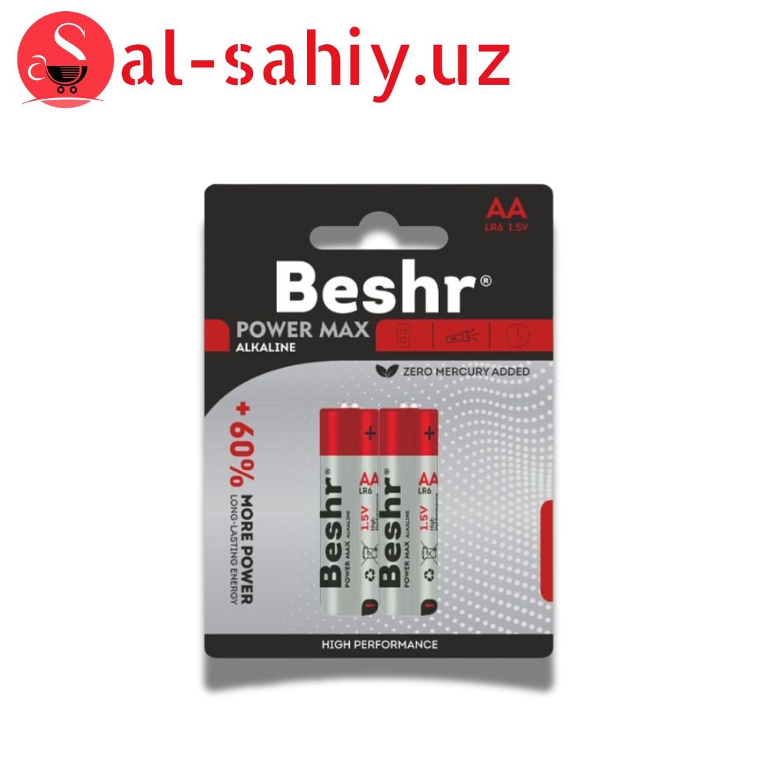 Батарейка Beshr AA LR06 1.5V (красный)