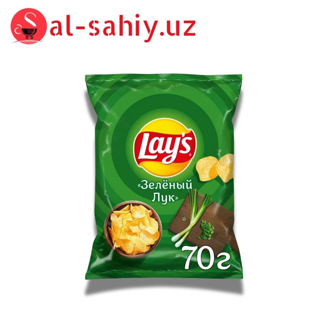 Новый Лейз со вкусом зеленый лук  70гр
