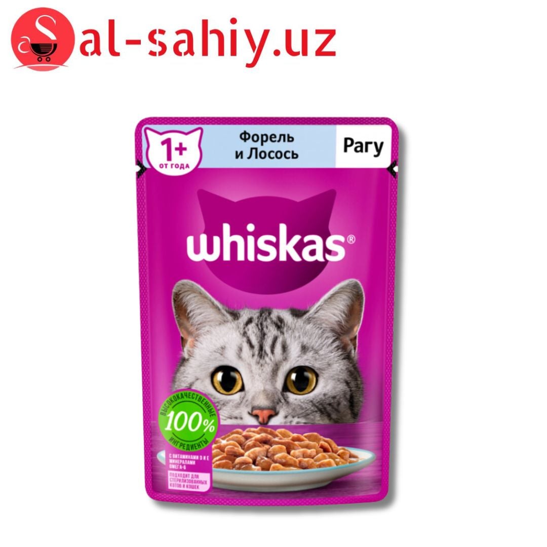 Whiskas Форель и лосось 85гр