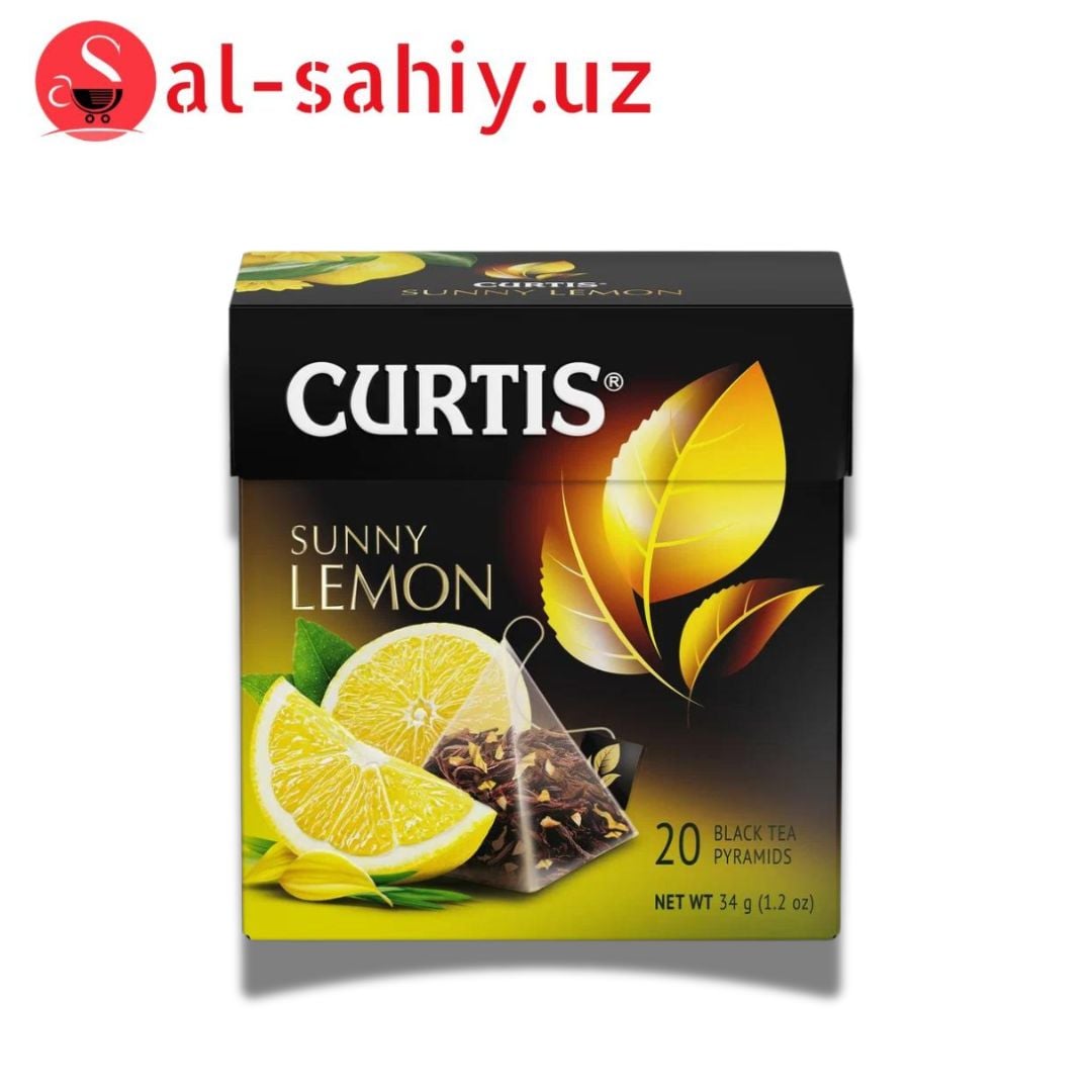 Чай Curtis Sunny Lemon чёрный (20 пирамидок)