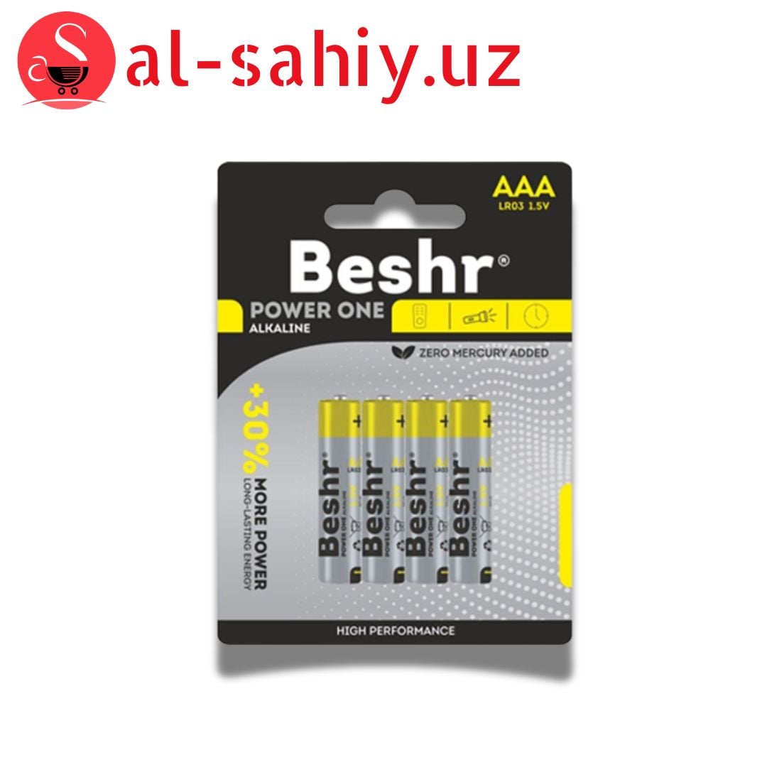 Батарейка Beshr AA LR03 1.5V (желтый)