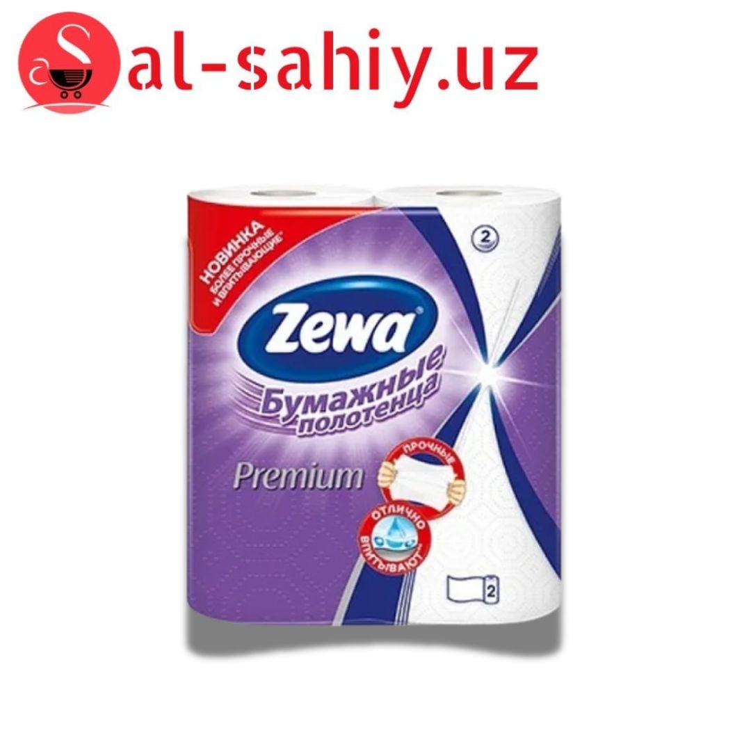 Бум.Полотенца ZEWA Premium Белые 100шт 2сл 2 рул