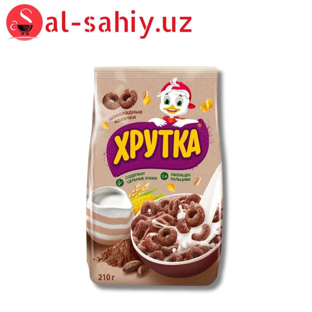 Хрутка Готовый завтрак - Шоколадные Колечки 210гр