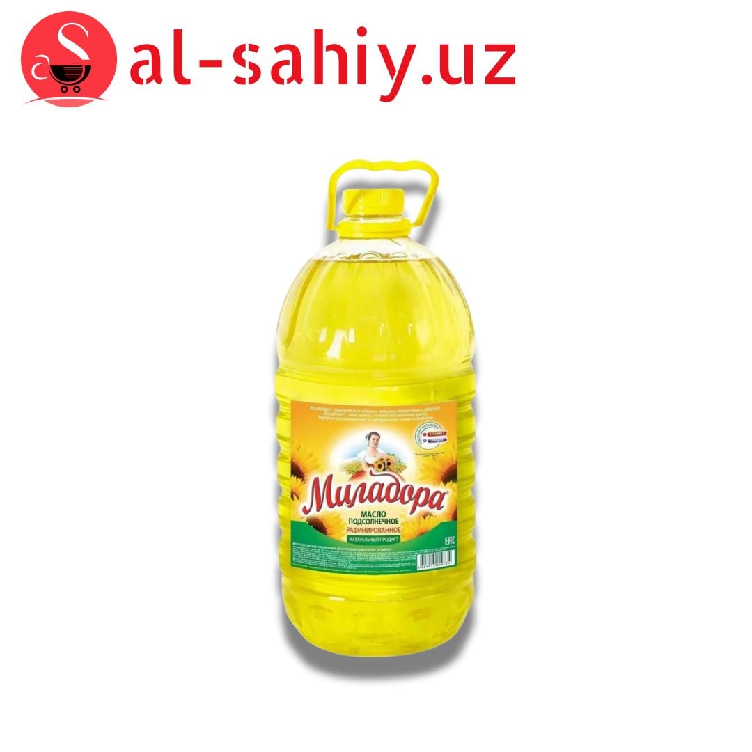 Масло Подсолнечное "Миладора" 5 л