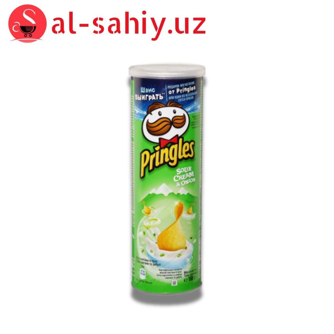 Pringles со вкусом Сметаны и Лука 165гр