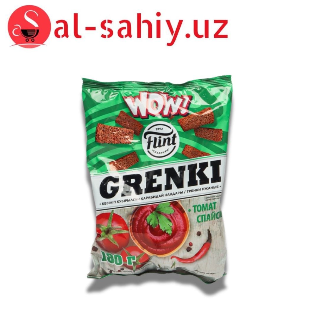 Новый Сухарики Grenki со вкусом томат спайси180гр