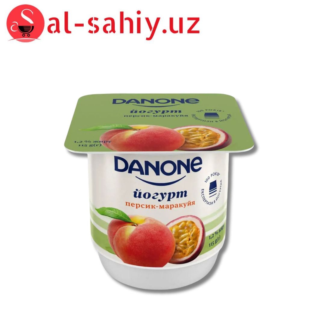 Йогурт Danone персик-100гр