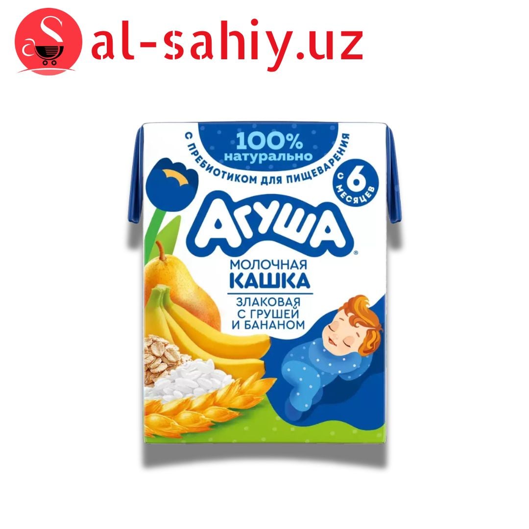 Агуша - Кашка молочно-злаковая с грушей и бананом 90 гр