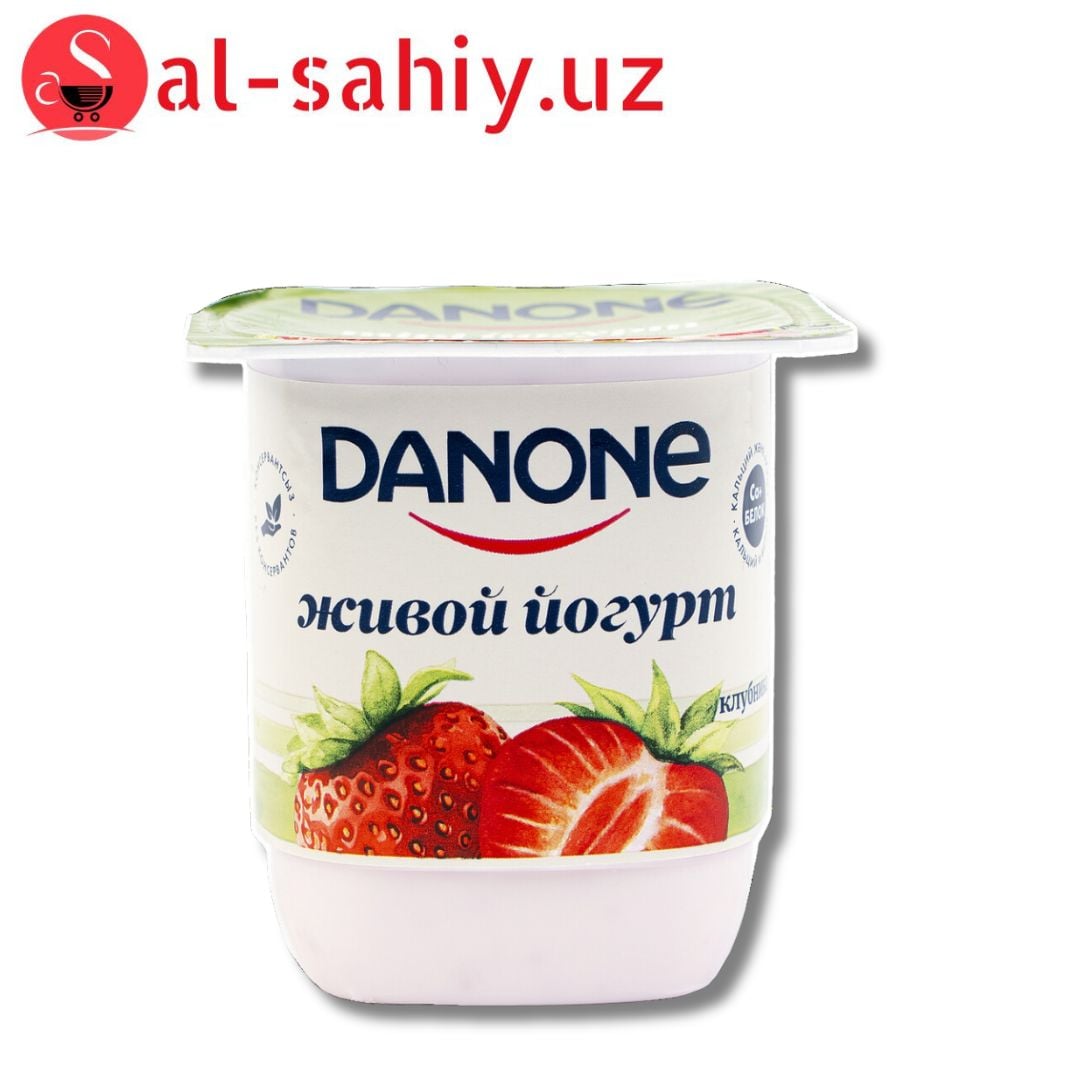 Йогурт Danone клубника-100гр