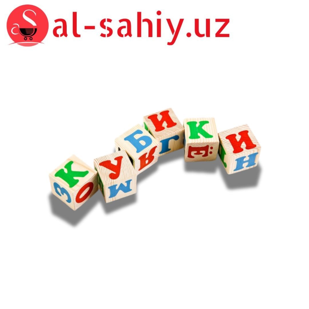 Игрушка Кубик рубик алфавит деревянний 12pcs