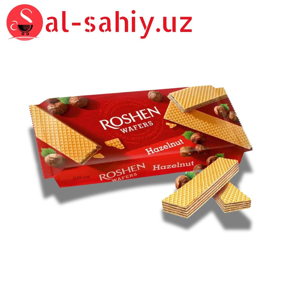 Вафли "ROSHEN" Wafers орех  ВКФ 216 гр