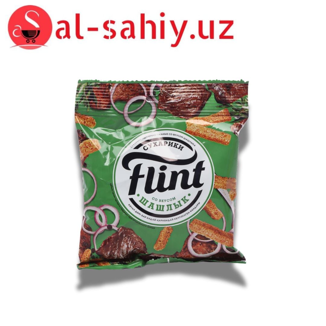 Новый Сухарики FLINT со вкусом шашлыка  60гр
