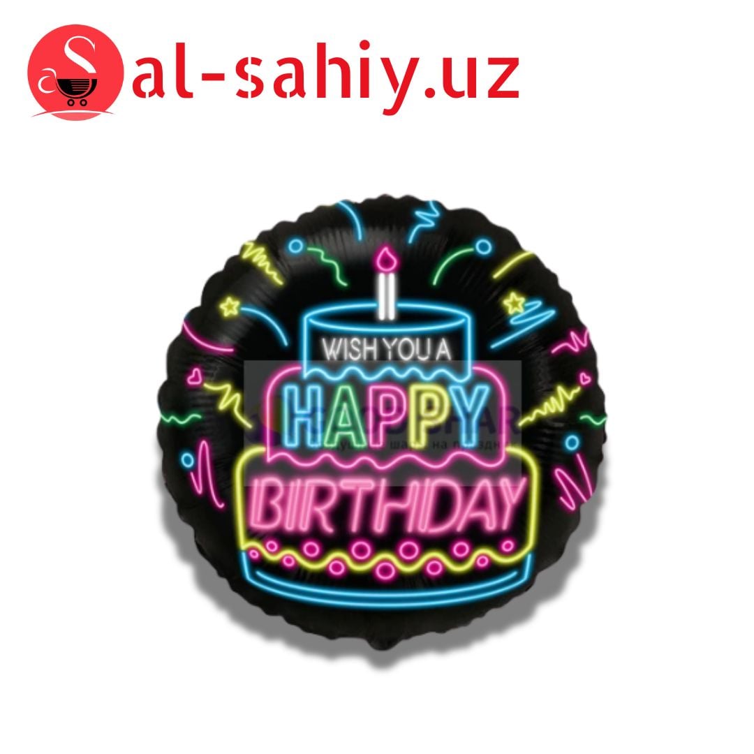 Шар balloon зар Happy Birthday Party Flags