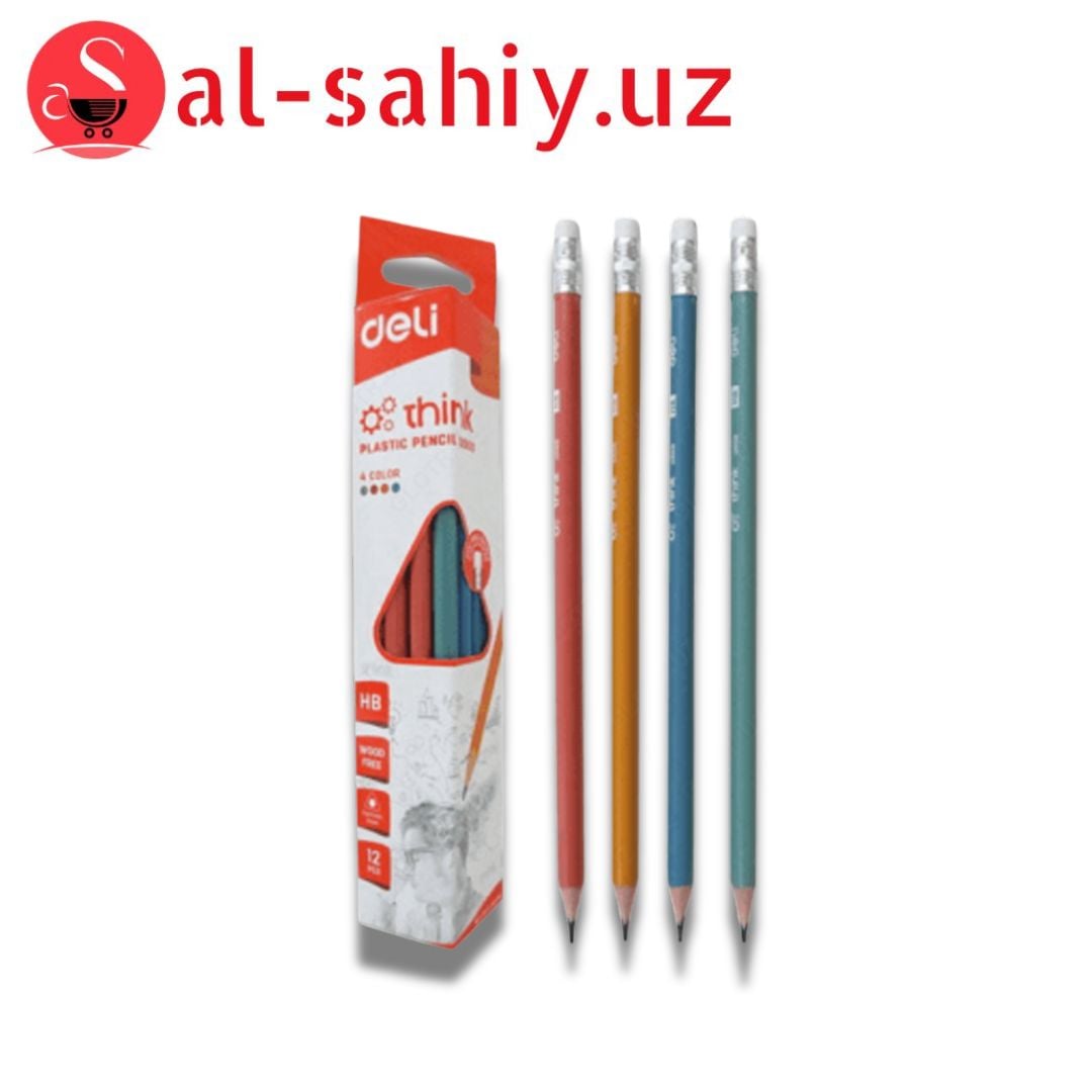 Карандаш черный DELI EU50100 (1шт)