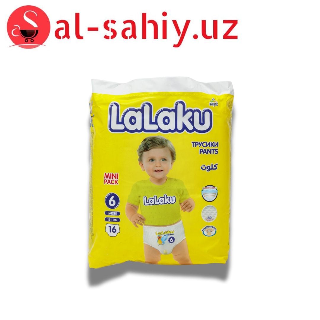 Памперс Lalaku №6 Трусик "Мальчик"  (16шт)