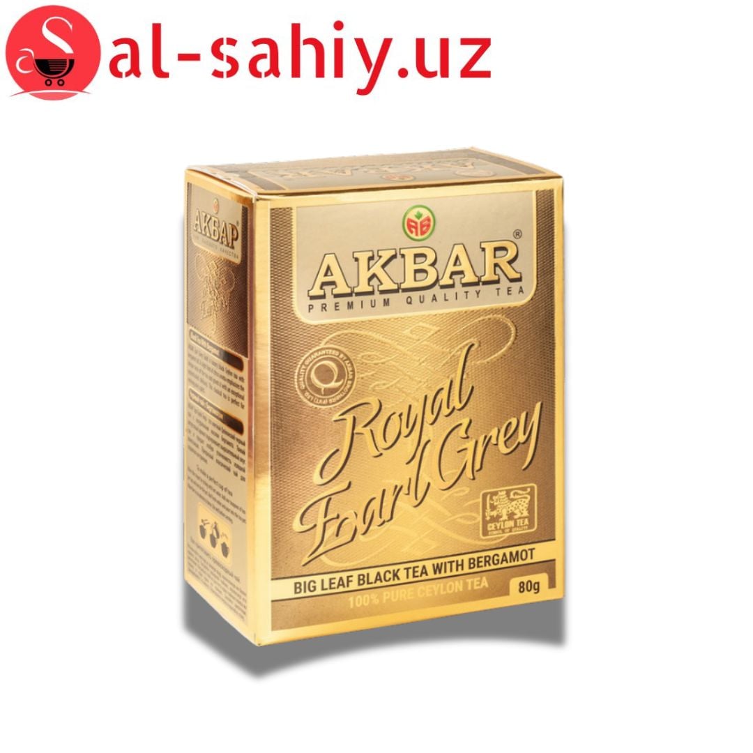 Чай "AKBAR" с бергамотом earl grey 80Г