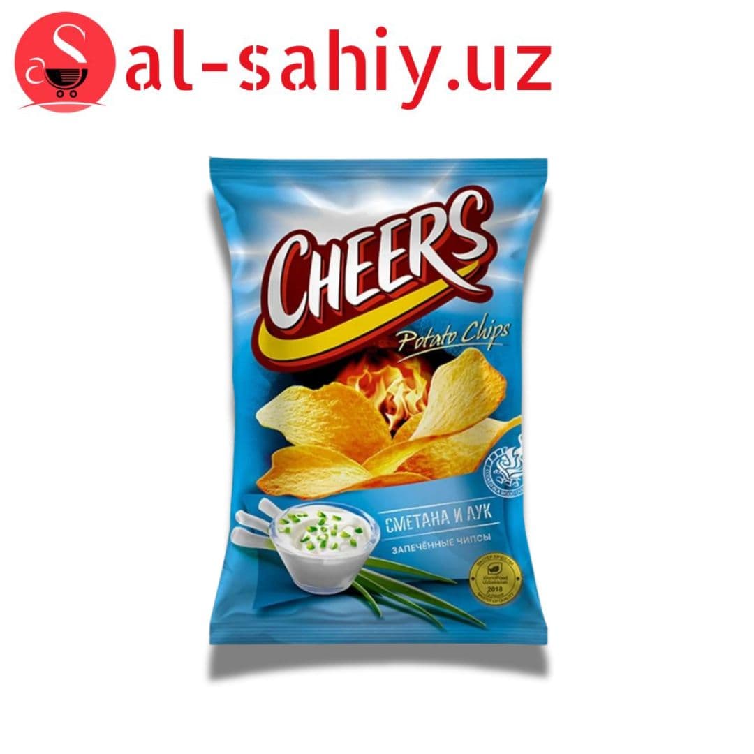 Новый Чипсы Чеерс со вкусом сметана и лук 70гр