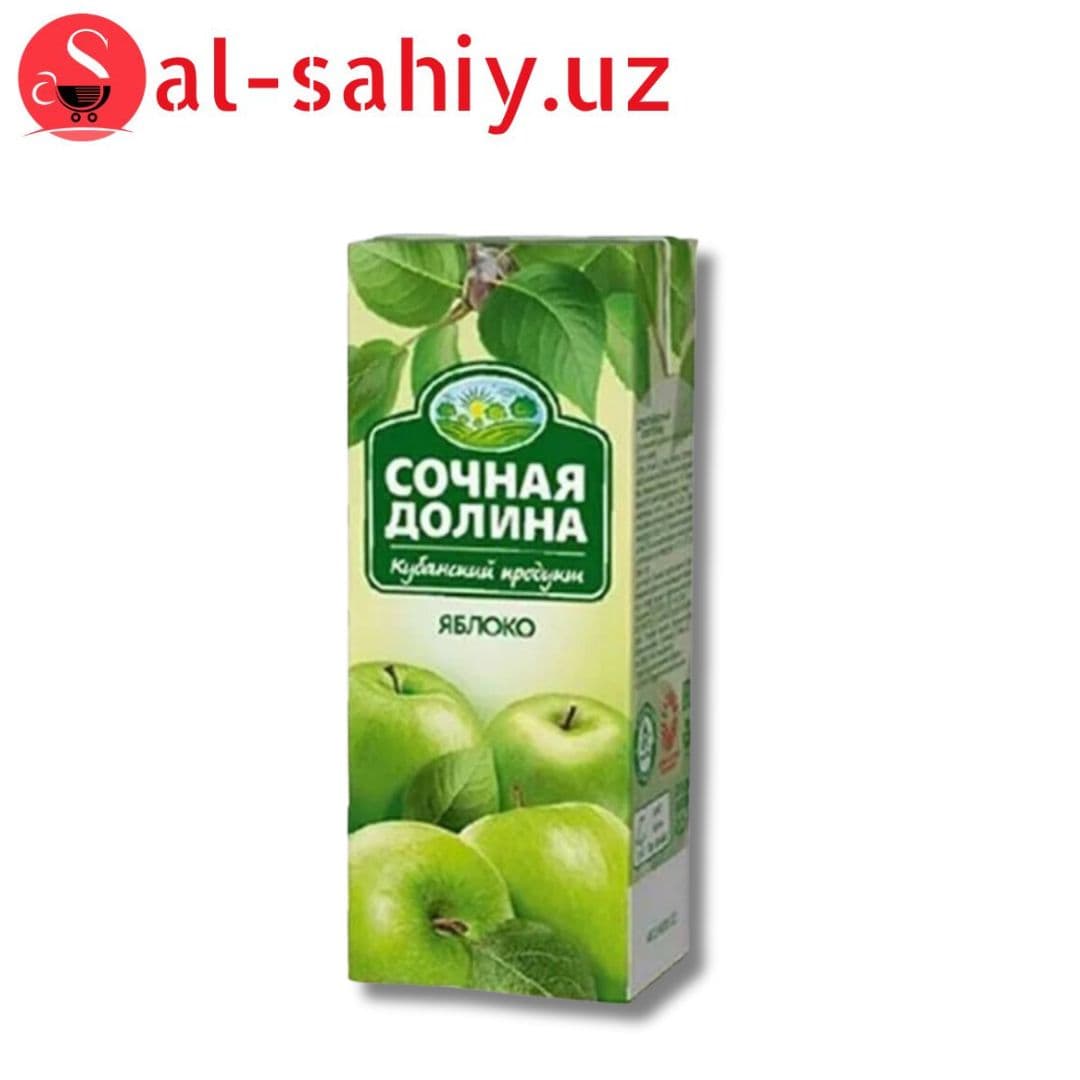Сок Сочная Долина Без сахара "Яблоко" 0,2л