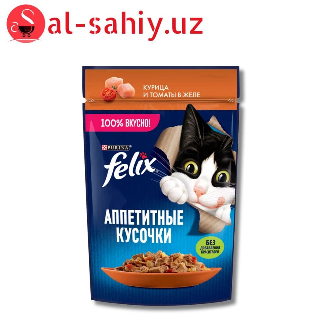 Felix курица и томаты в желе 75гр