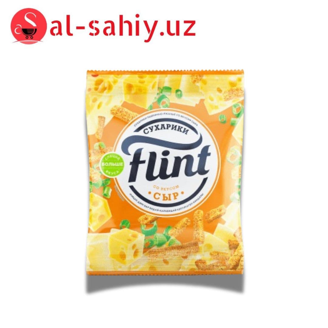 Новый Сухарики FLINT со вкусом сыра 100гр