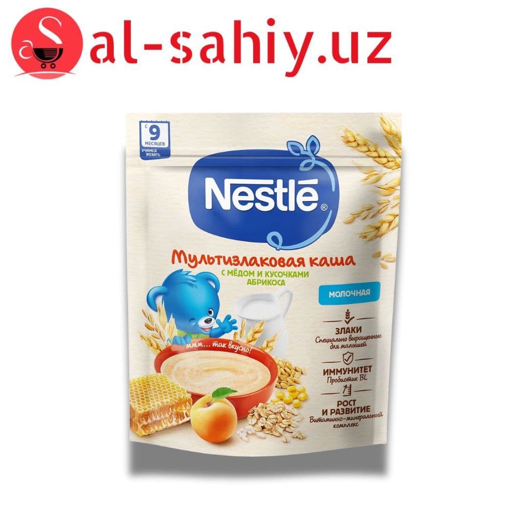 Nestle Каша молочная мультизлак с медом и абрикосом 200г