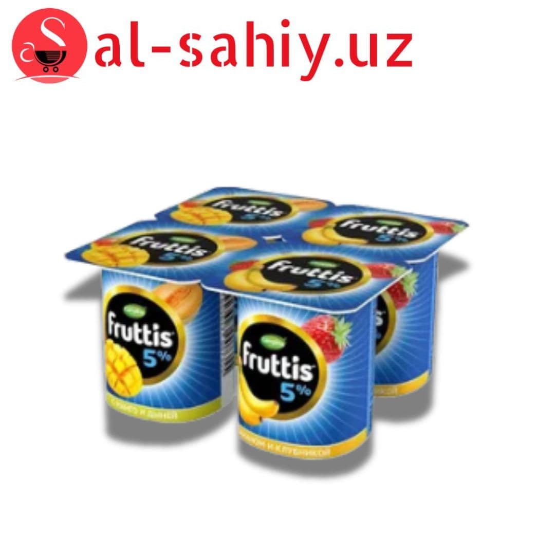 Йогурт "Fruttis 0,5%" с Дыня-Манго/Банан-Клубника 115гр