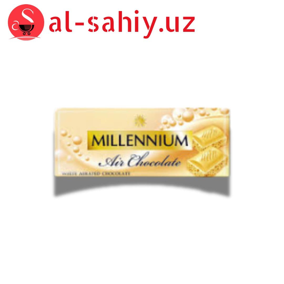 Шоколад "MILLENNIUM" пористый белый 90гр