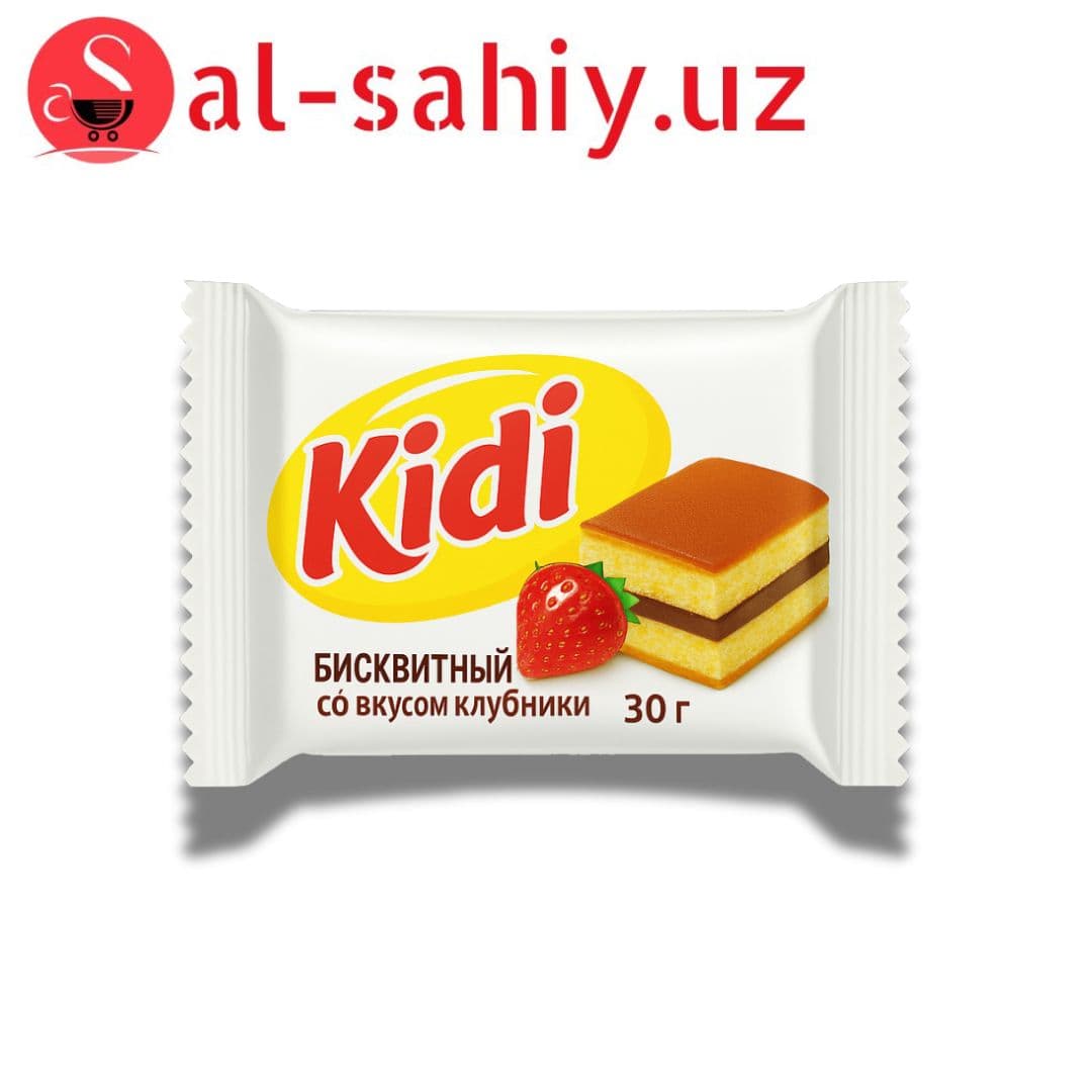 Бисквитный "Kidi" со вкусом клубники 30гр