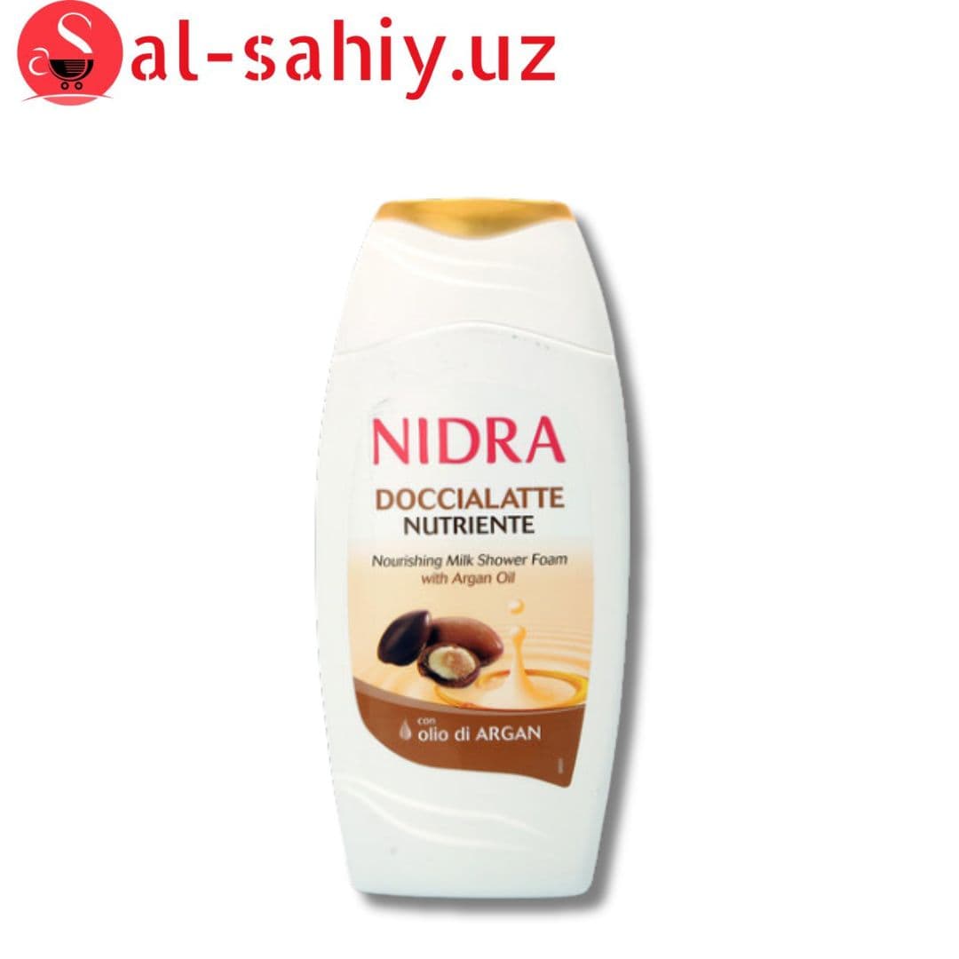 Молочко для душа Nidra с аргановым маслом 250 мл .