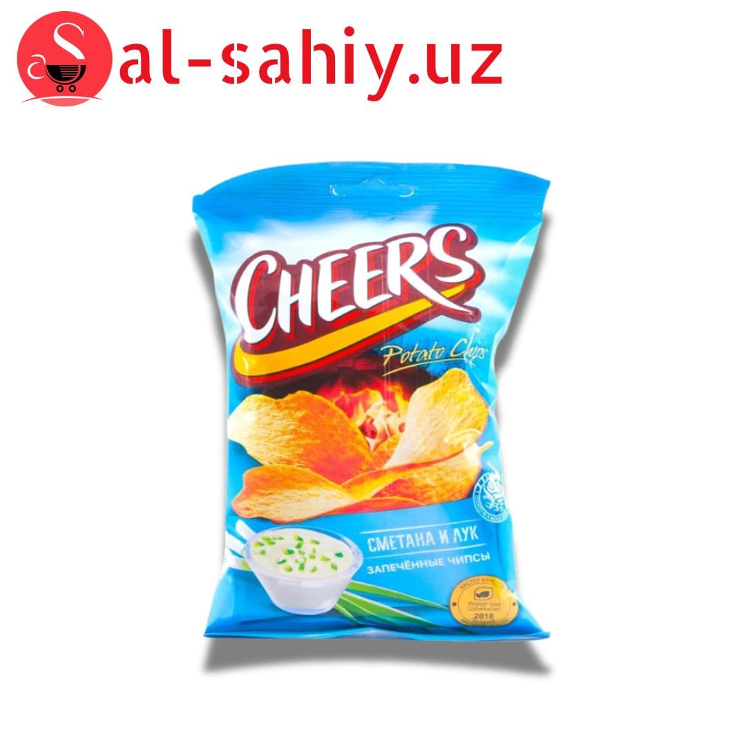 Новый Чипсы Чеерс со вкусом сметана и лук 130гр