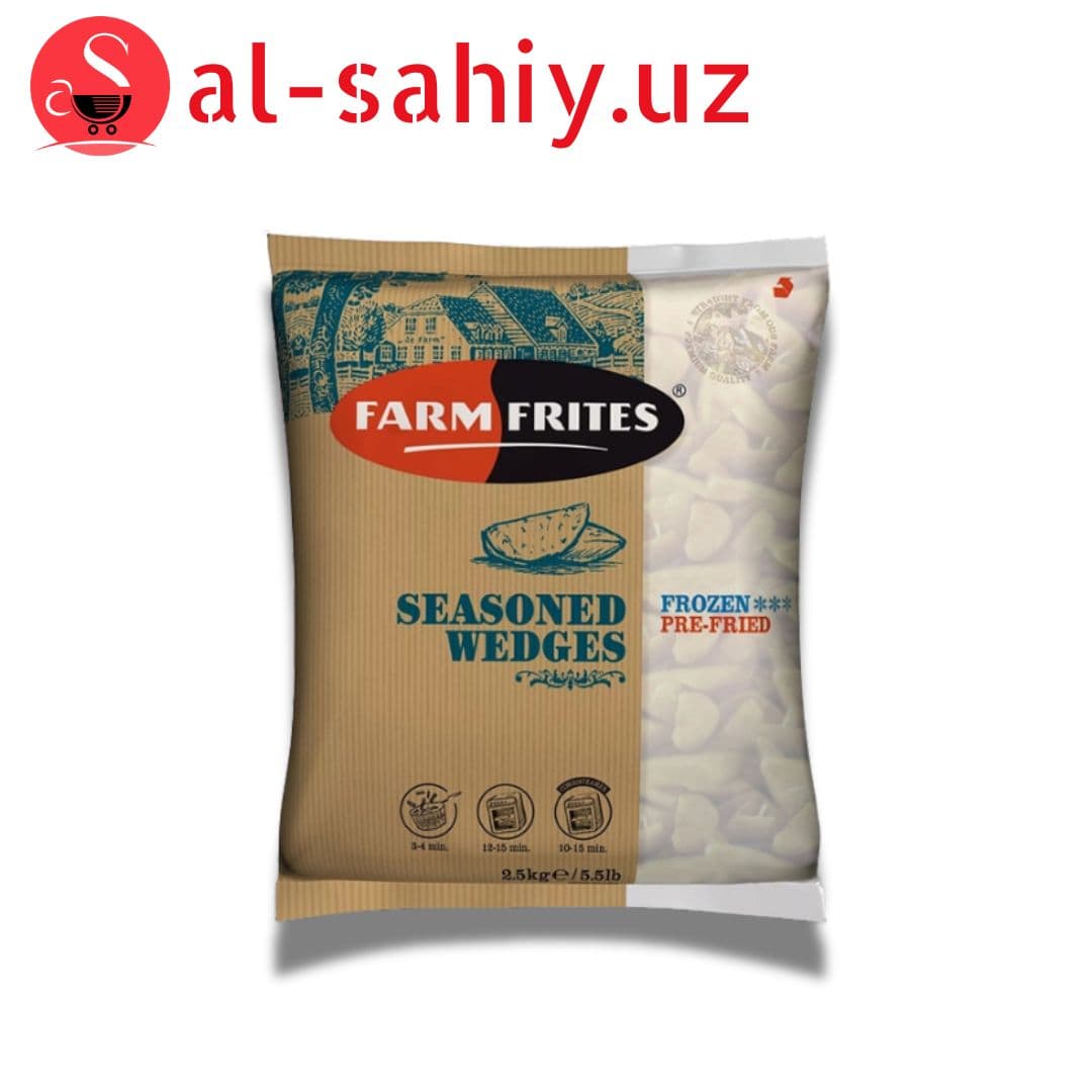 Картофельные дольки Farm Frites с кожурой 2.5 кг.