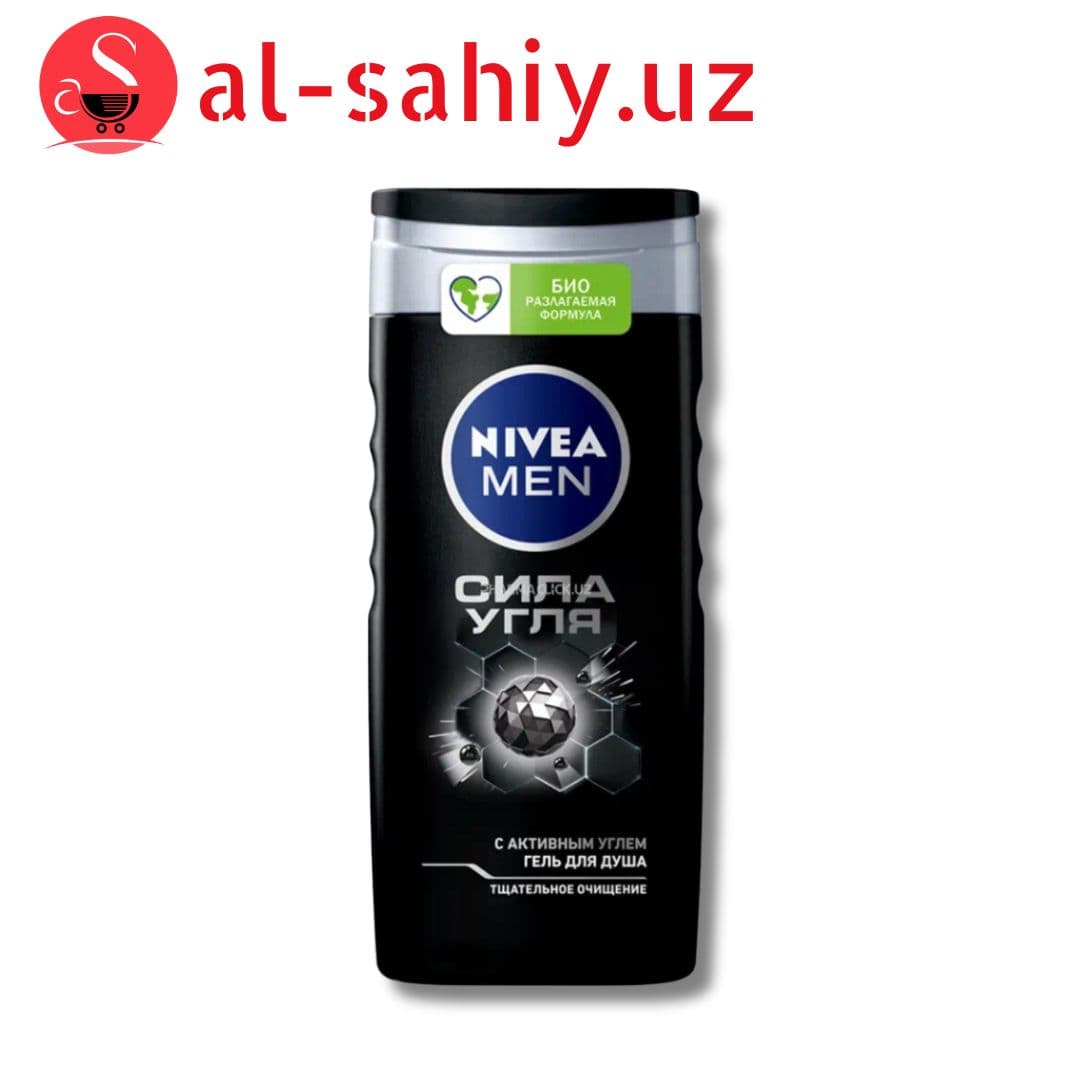 Гель для душа NIVEA MEN "Сила угля" 500мл