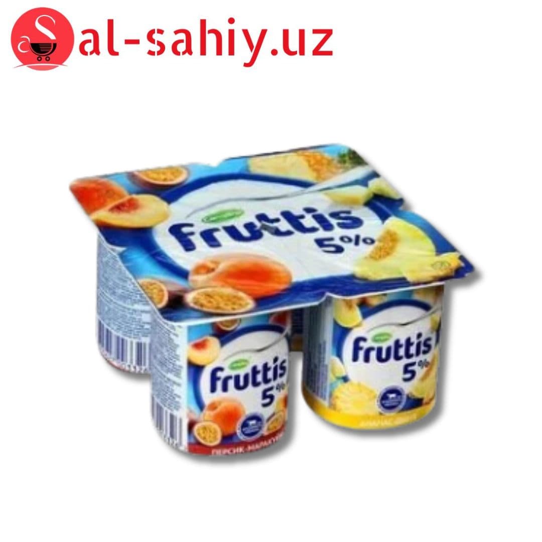 Йогурт "Fruttis 0,5%" С Маракуя-Персик/Ананас-Дыня 115гр