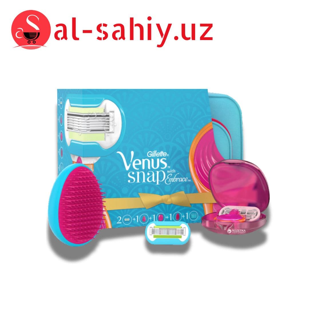 Подарочный набор Venus Snap с 2 сменными кассетами + расческа + косметичка (7702018443178)