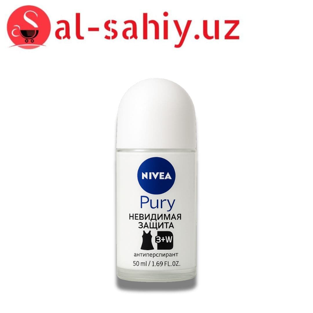 Антиперспирант "NIVEA" ролик для женщин Pury Невидимая защита B+W 50мл