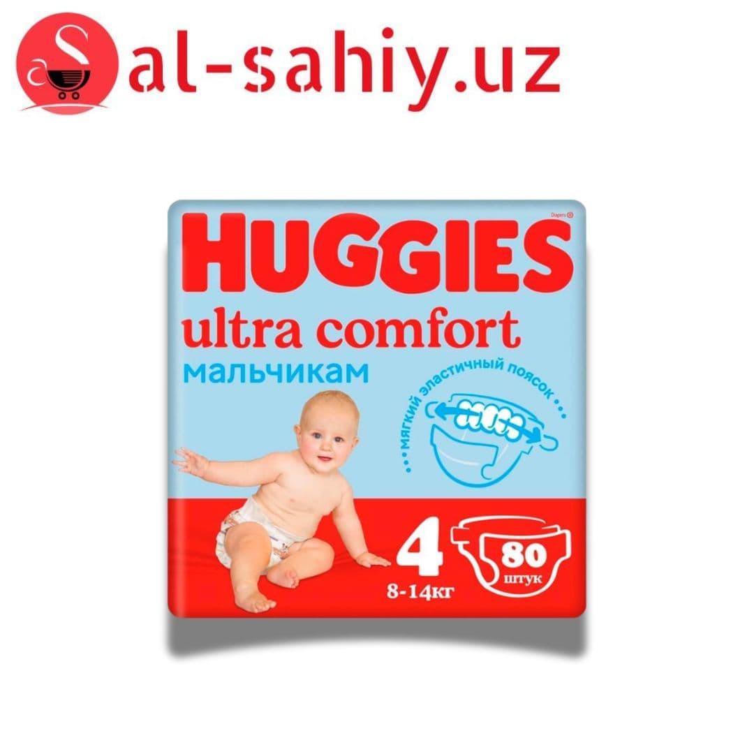 Памперс Huggies Ультра Комфорт 4 (8-14кг) 19х8 Мал