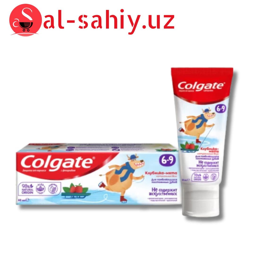 Зубная паста "Colgate" kids 6-9 Клубника и мята 60 гр